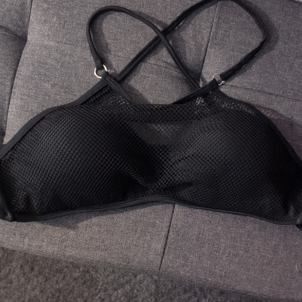 Wild Fable Black Mesh Bralette
